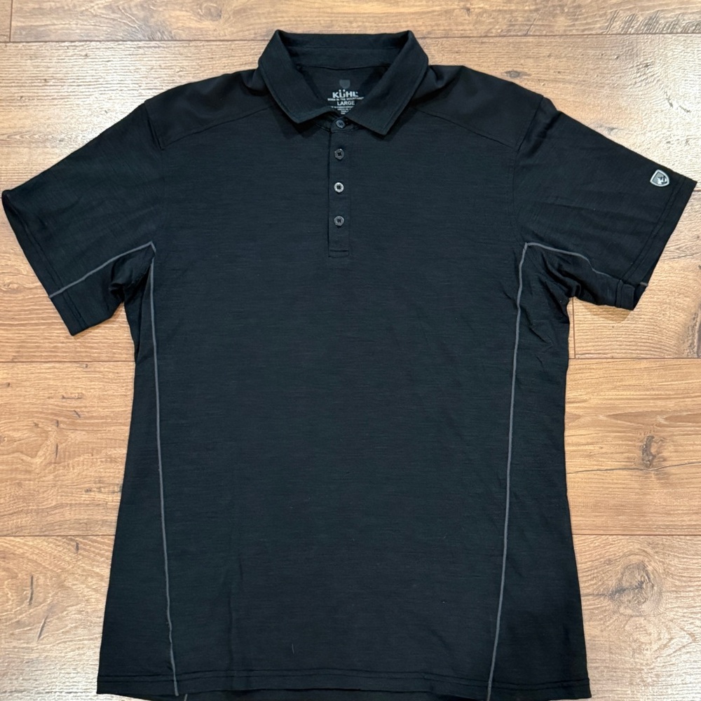 Kuhl Men's Black Polo Shirt